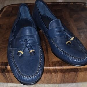 Men's Blue Tassel Loafers